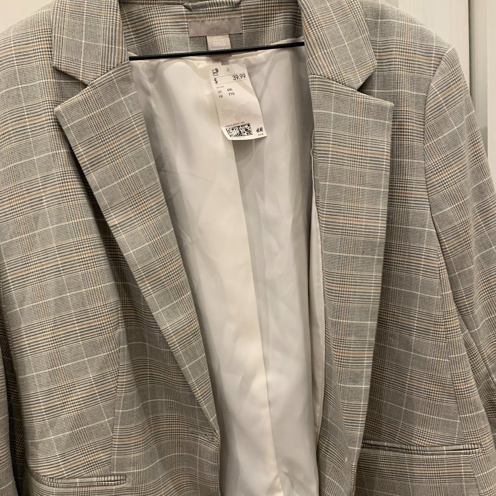 H&M Striped Blazer